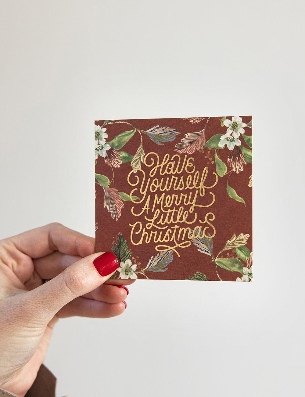 "Have yourself a Merry Little Christmas" Red Small Christmas Card