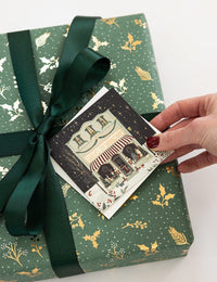 "SANTAS TOY WORKSHOP" SMALL CHRISTMAS CARD