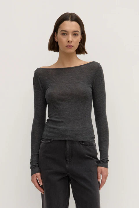 Assembly Label | Shannon Wool Bateau Long Sleeve Top
