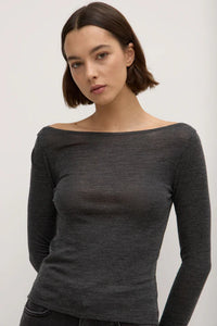 Assembly Label | Shannon Wool Bateau Long Sleeve Top