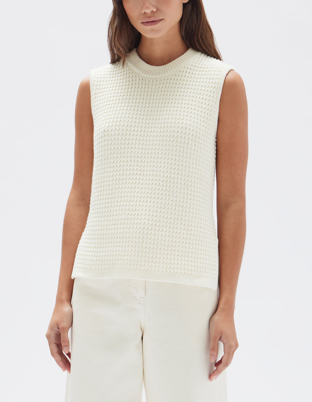 Assembly Label | Sienna Knit Tank Cream