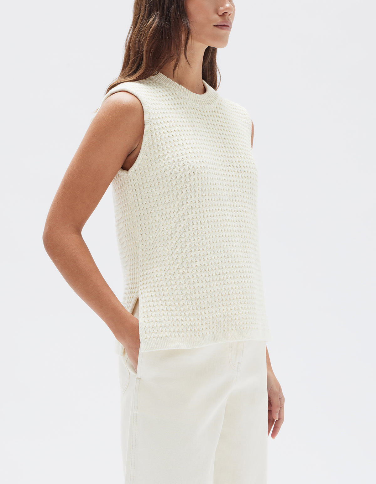 Assembly Label | Sienna Knit Tank Cream