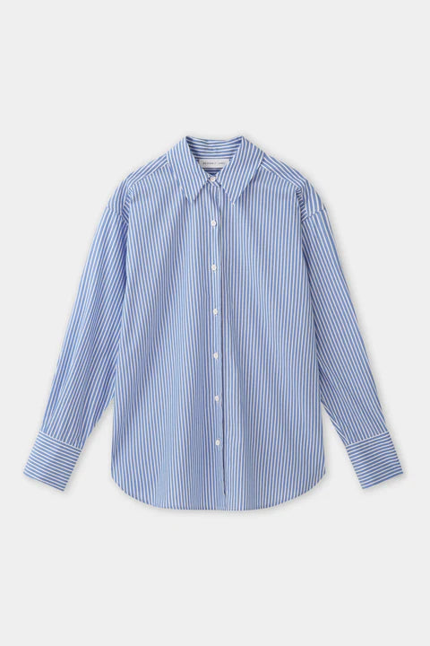 Assembly Label | Signature Poplin Shirt - Blue Stripe