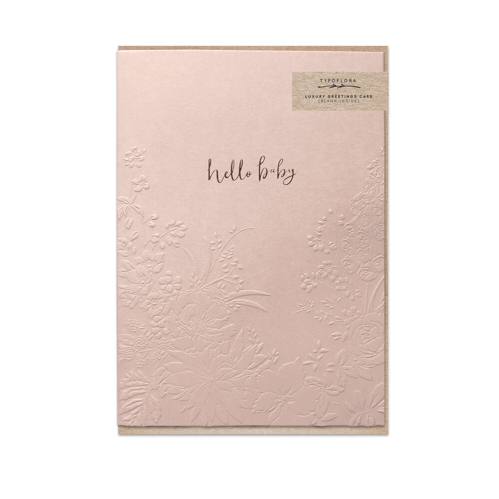 Typoflora | Shell Hello Baby Card