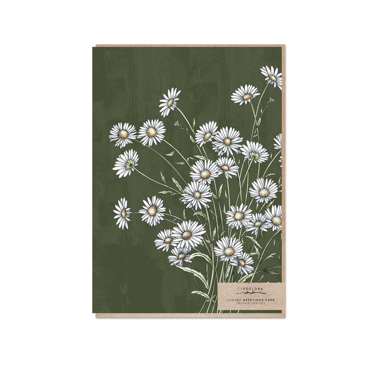 Typoflora | Daisy Portrait Card