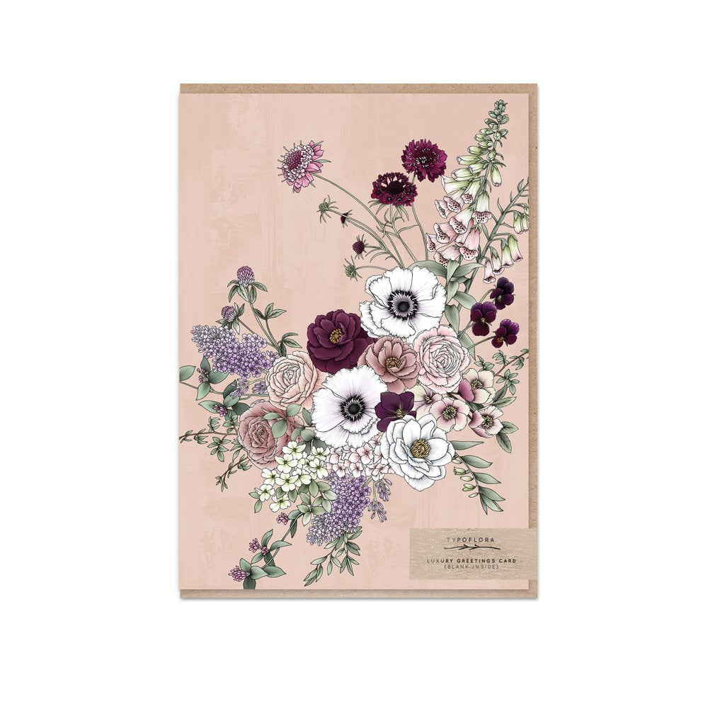 Typoflora | Florist Bouquet In Dusy Pink