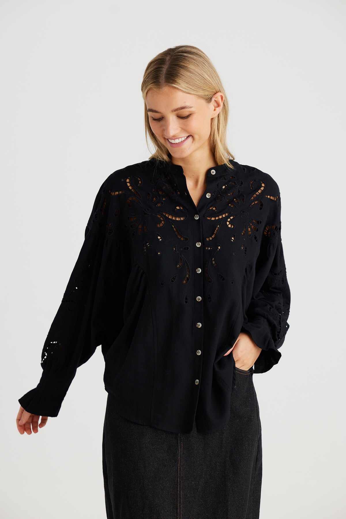 Talisman | Balmoral Shirt - Black