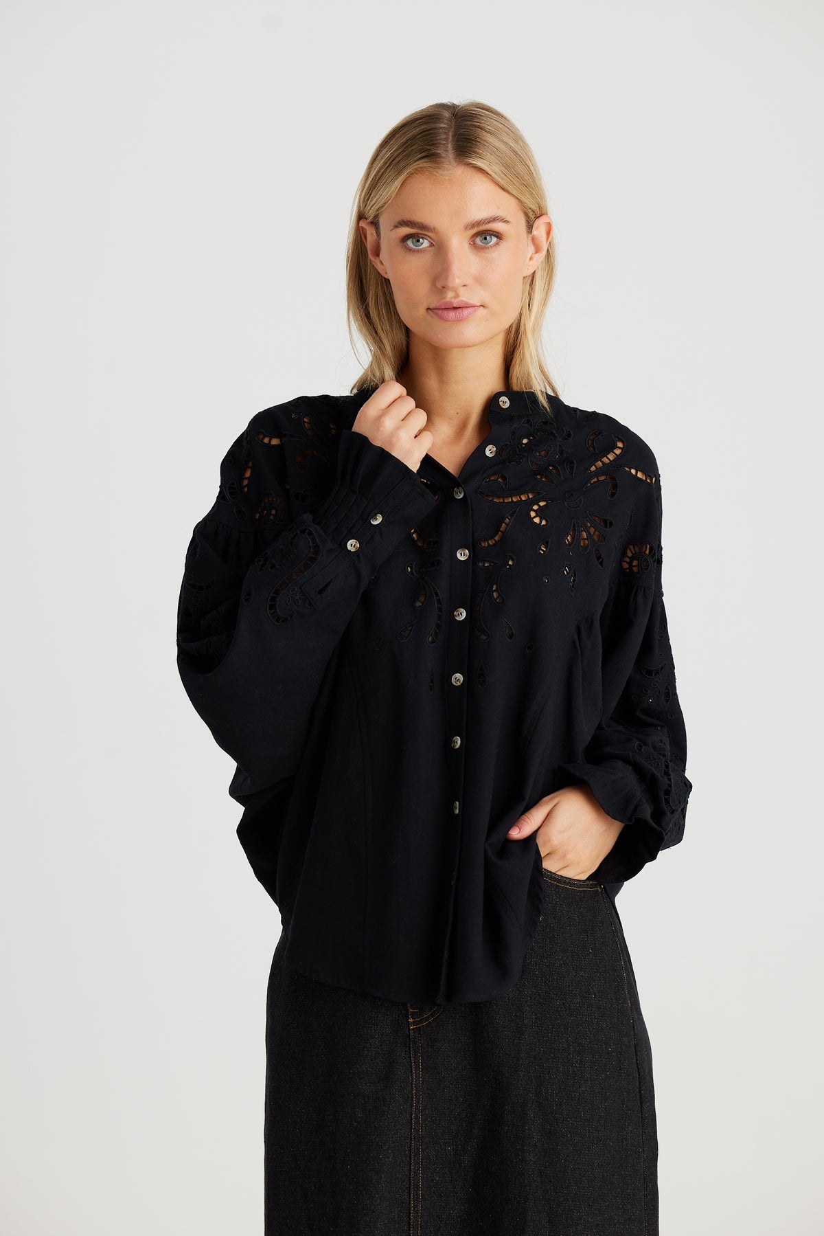 Talisman | Balmoral Shirt - Black