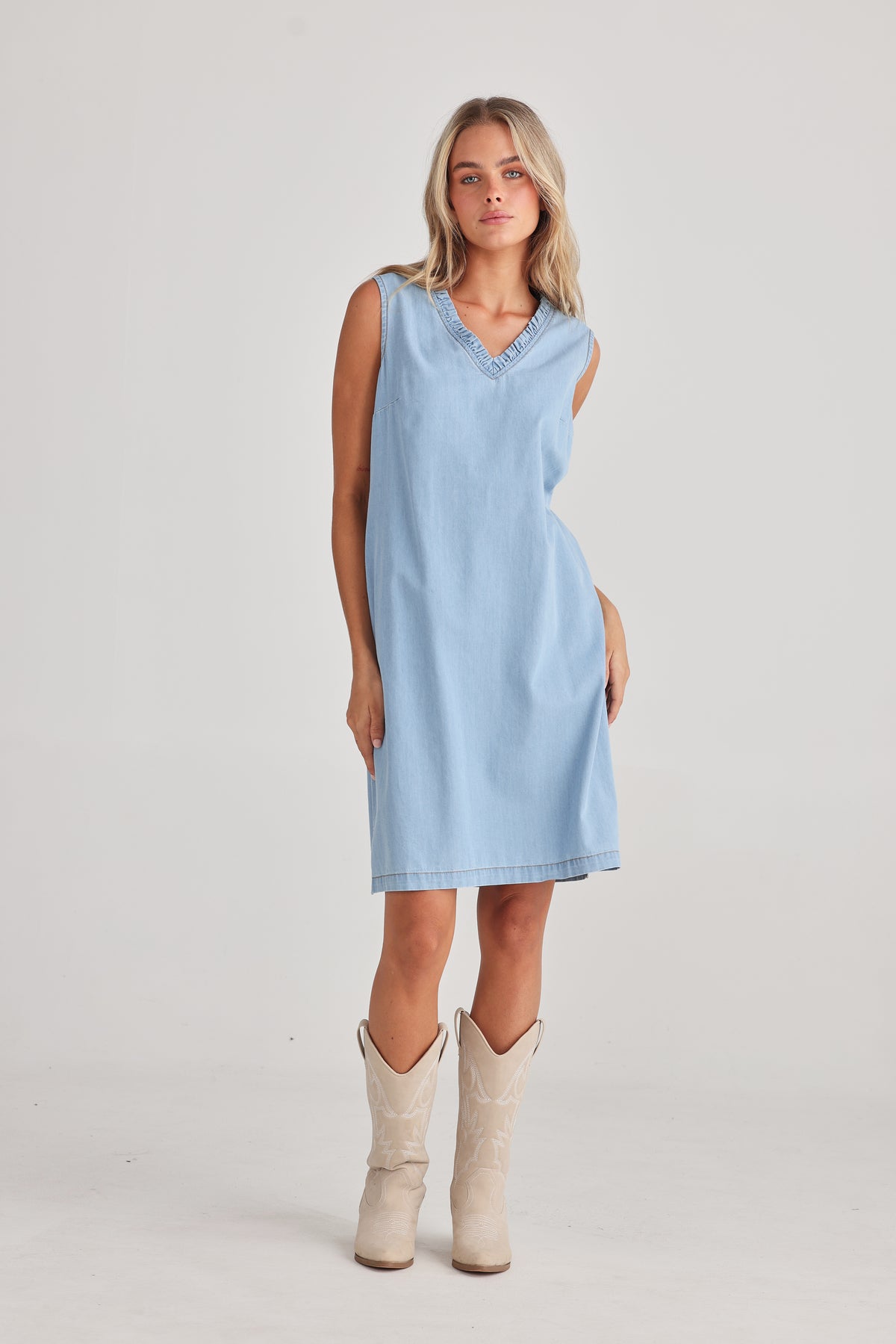 Talisman | Vera Light Denim Dress