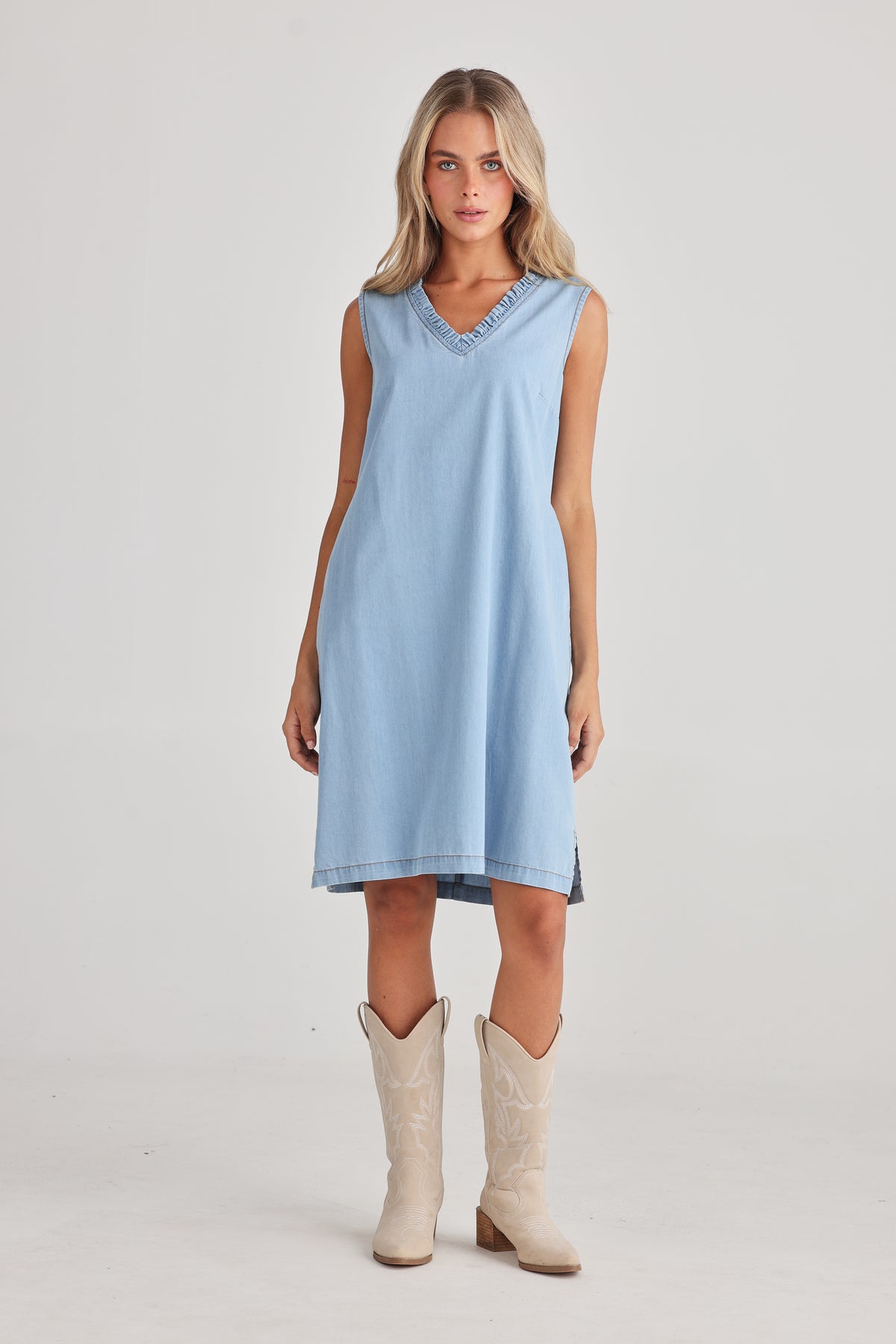 Talisman | Vera Light Denim Dress