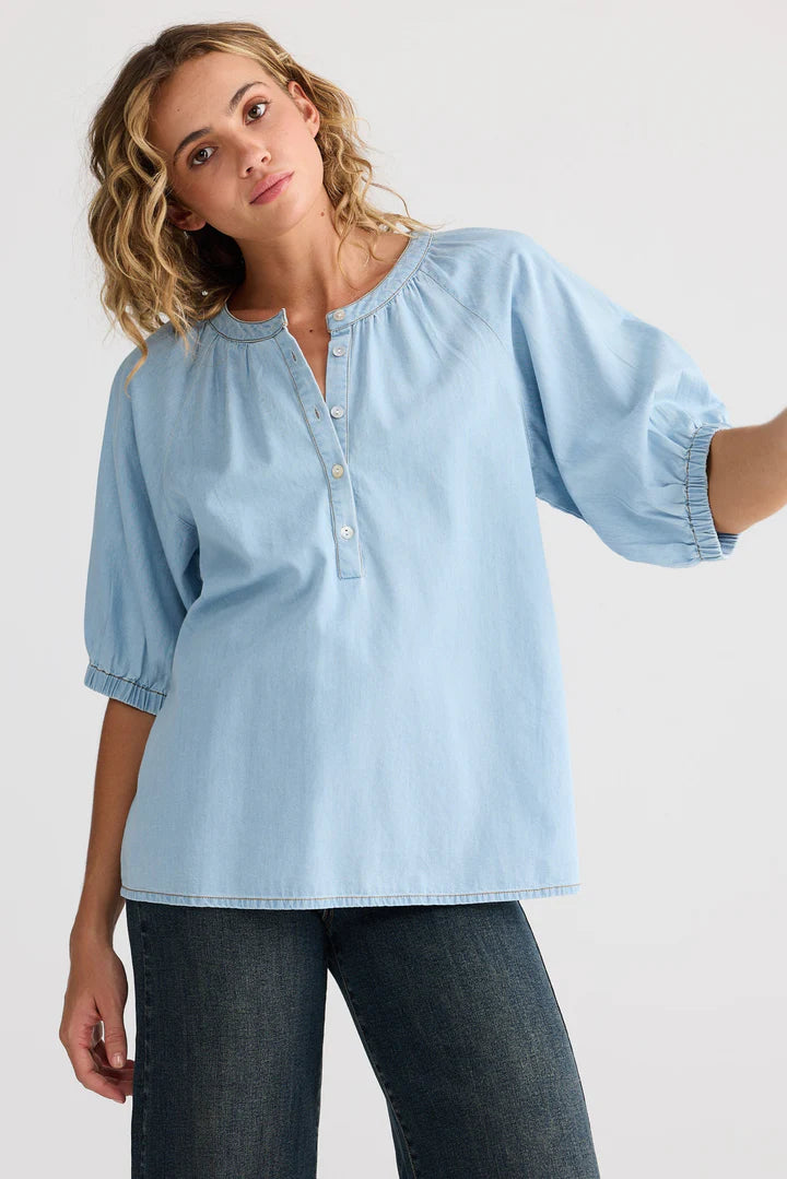 Talisman | Rodeo Top - Light Denim