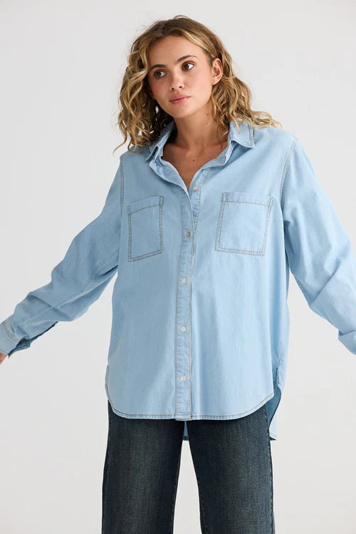 Talisman | Whiplash Shirt - Light Denim