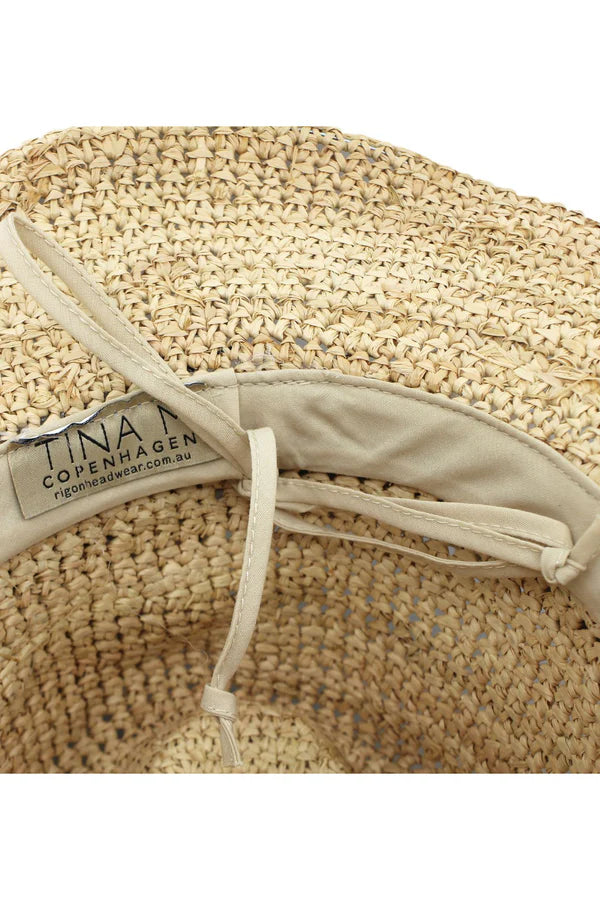 IBIZA - RAFFIA COWBOY FEDORA - NATURAL