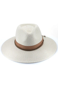 Bahama Flexibraid Fedora - Ivory/Nutmeg