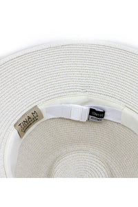 Bahama Flexibraid Fedora - Ivory/Nutmeg