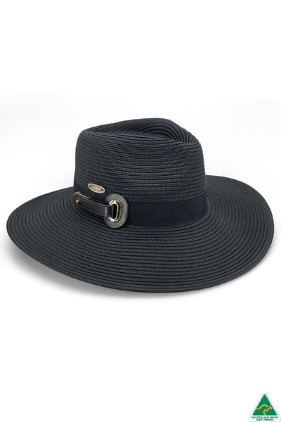 Rhodes Flexibraid Fedora - Black