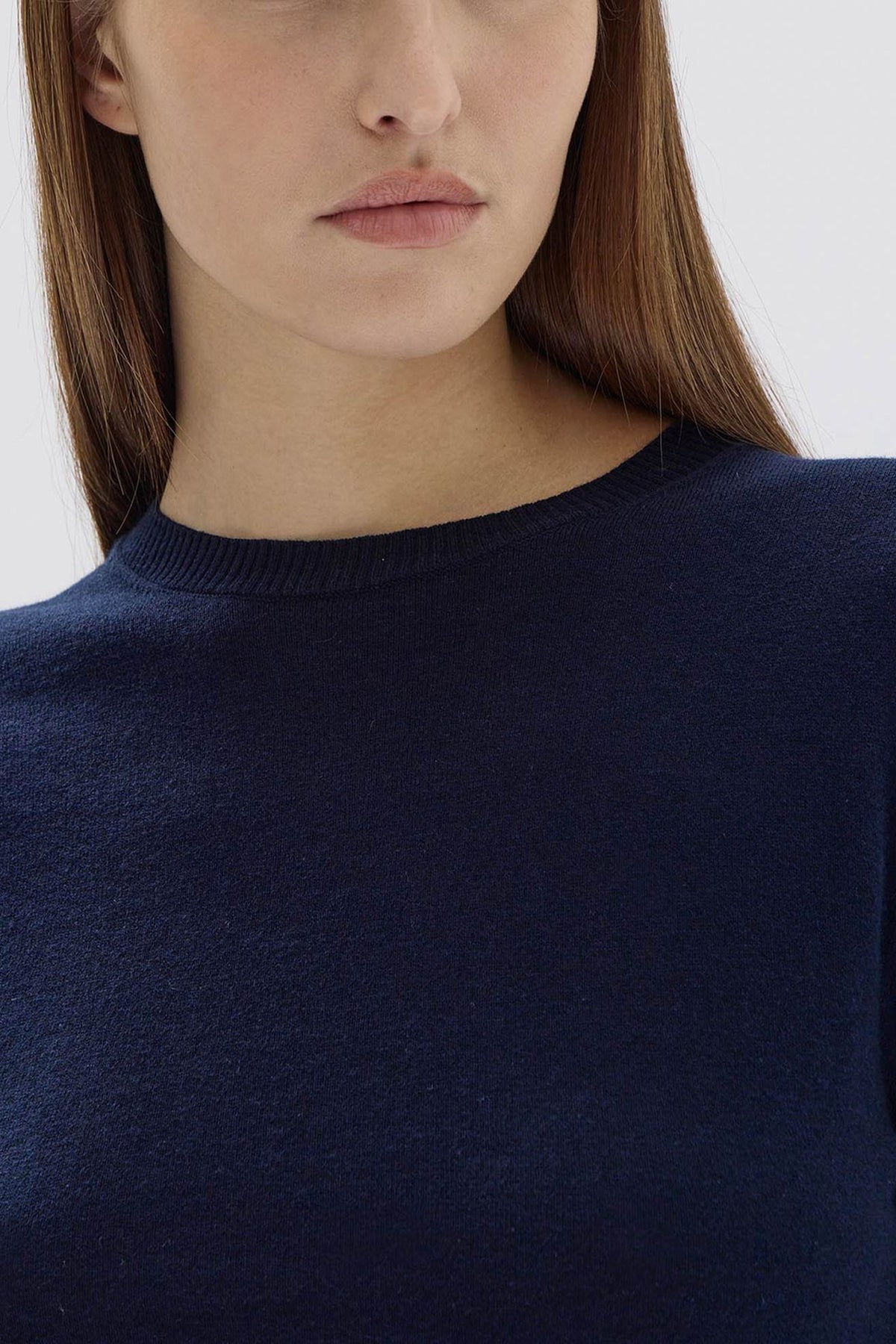 Assembly Label | Maddy Lightweight Cotton-Cashmere Top - Ink