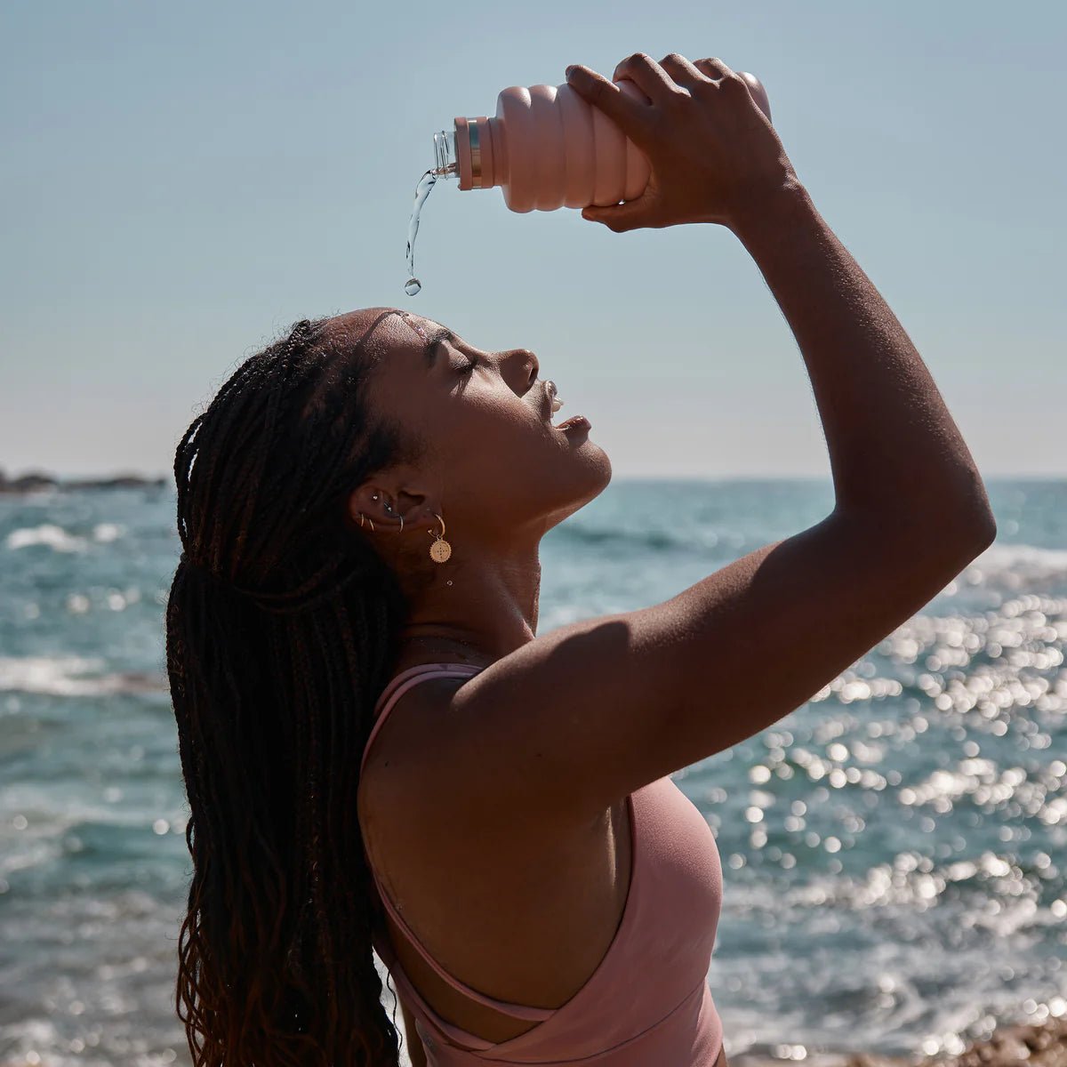 Fox + Fallow | The Bubble - Dusty Rose - Reusable Water Bottle 700ml