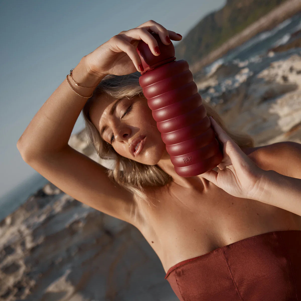Fox + Fallow | The Bubble - Cherry - Reusable Water Bottle 700ml