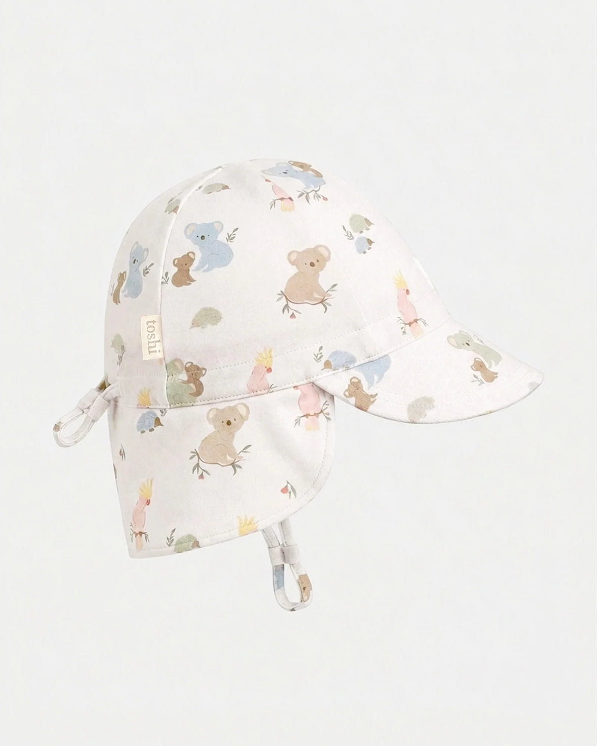 Toshi | Flap Cap Arcadia Gumnut Babies Cloud
