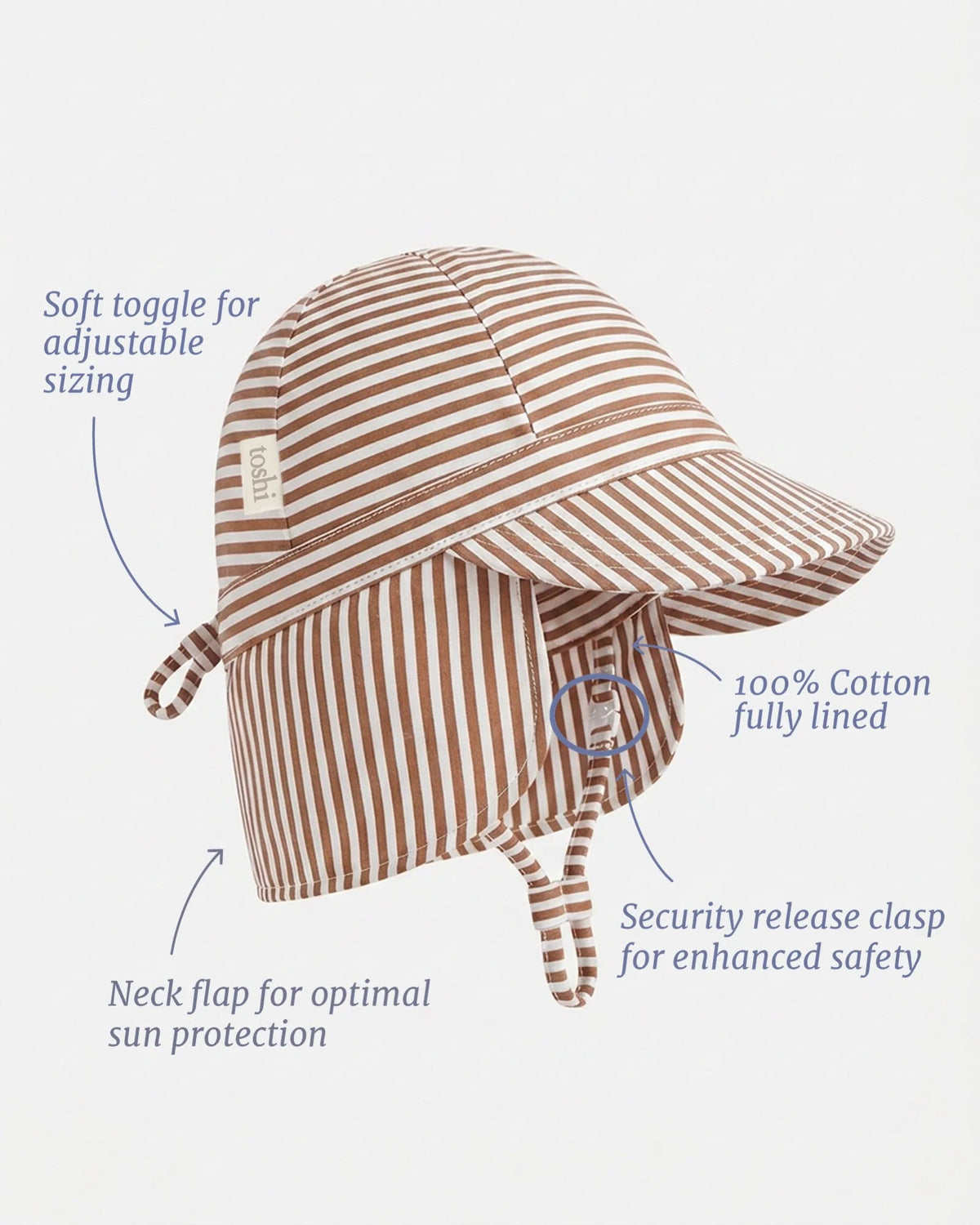 Toshi | Flap Cap - Mini Mocha