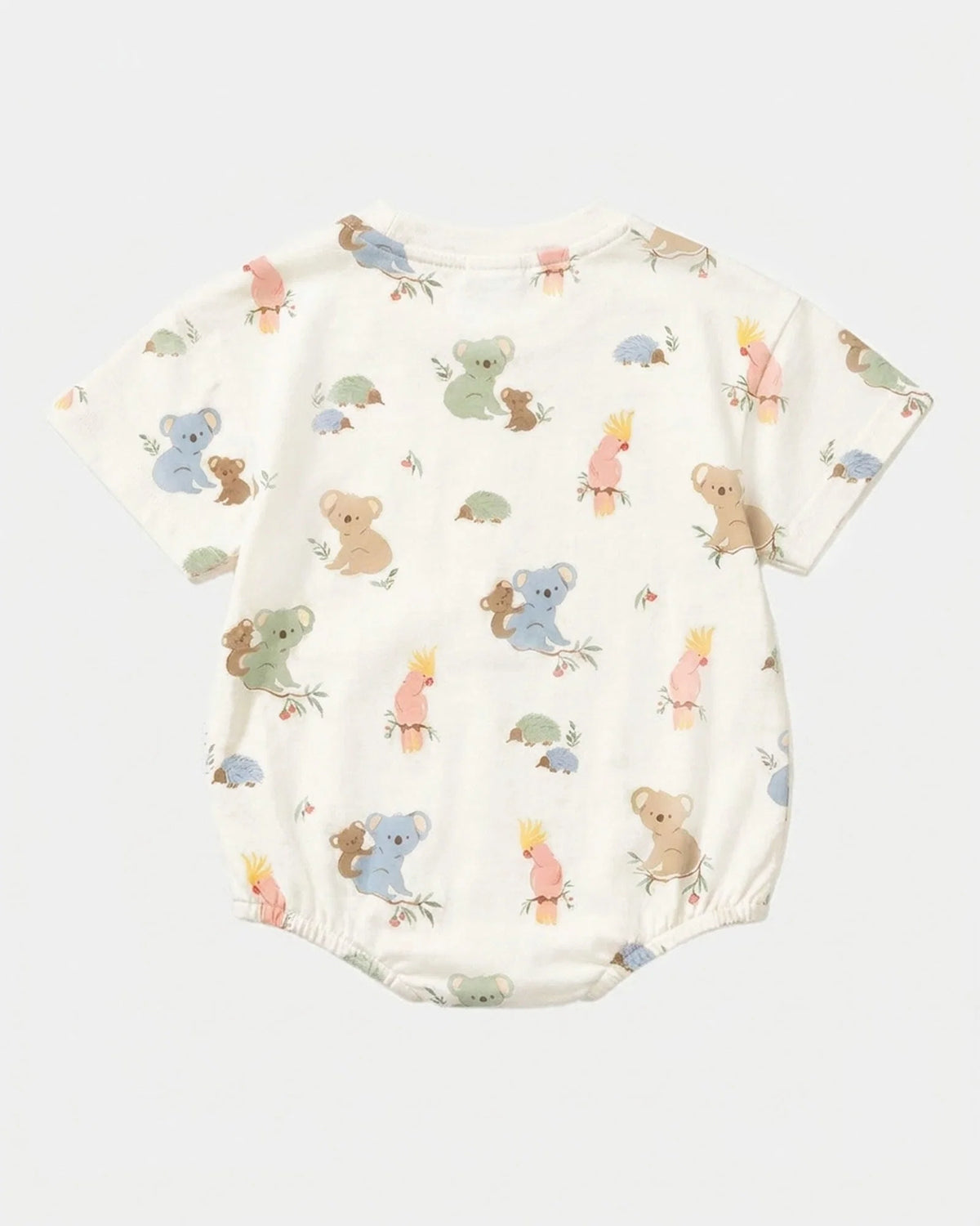Toshi | Onesie S/S Bubble Arcadia Gumnut Babies - Cloud
