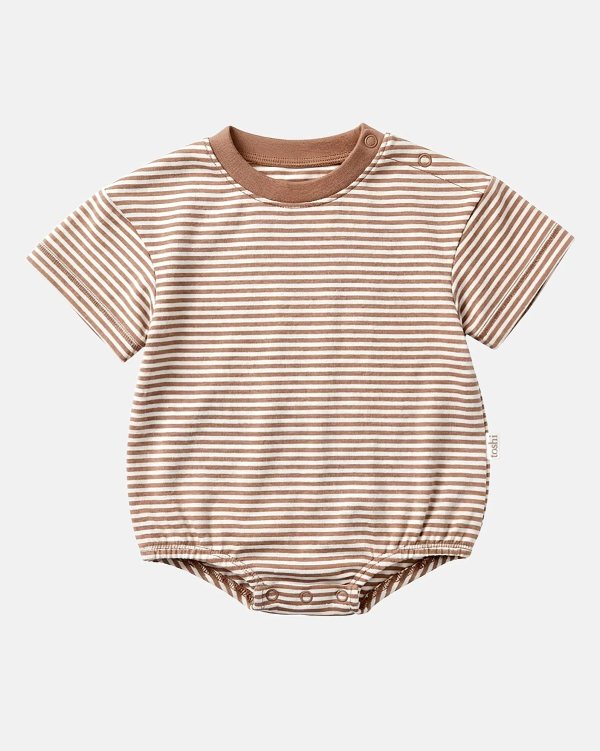Toshi | Onesie S/S Bubble - Mini Mocha