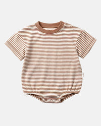 Toshi | Onesie S/S Bubble - Mini Mocha