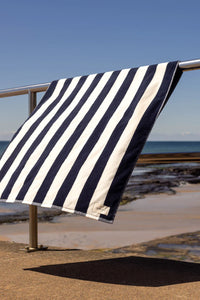 Assembly Label | Wide Stripe Beach Towel - Navy/White