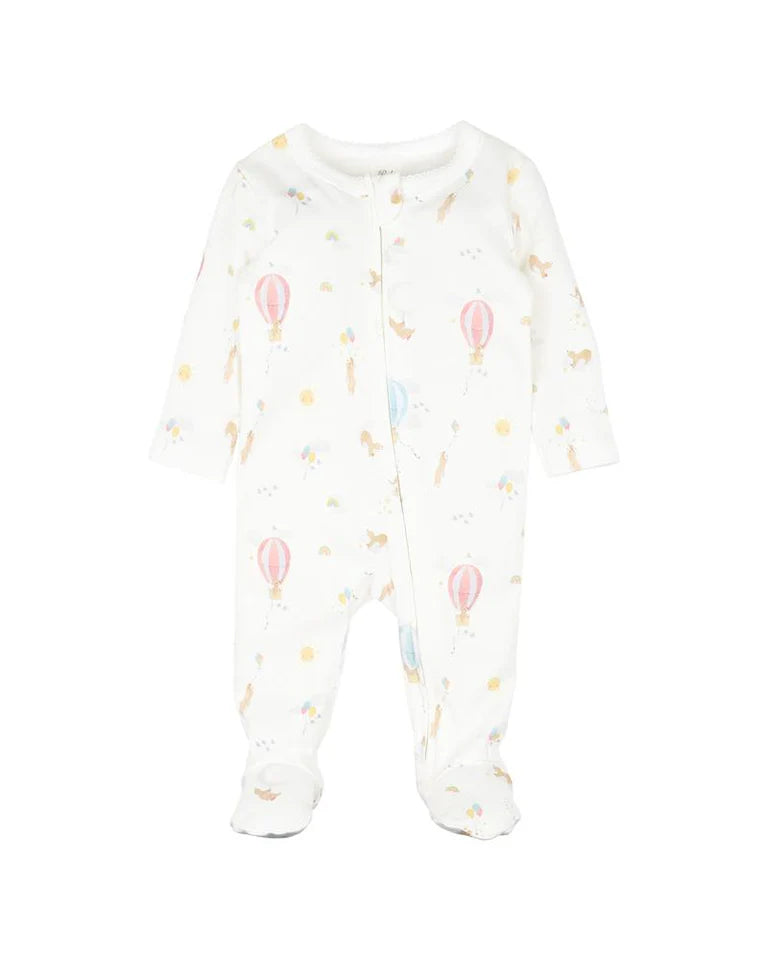 Bebe | Morgan Print LS Zip Onesie