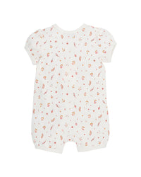 Bebe | Billie Ditsy Floral Short-Sleeve Organic Zipsuit