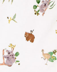 Bebe | Australiana Short-Sleeved Organic Zipsuit