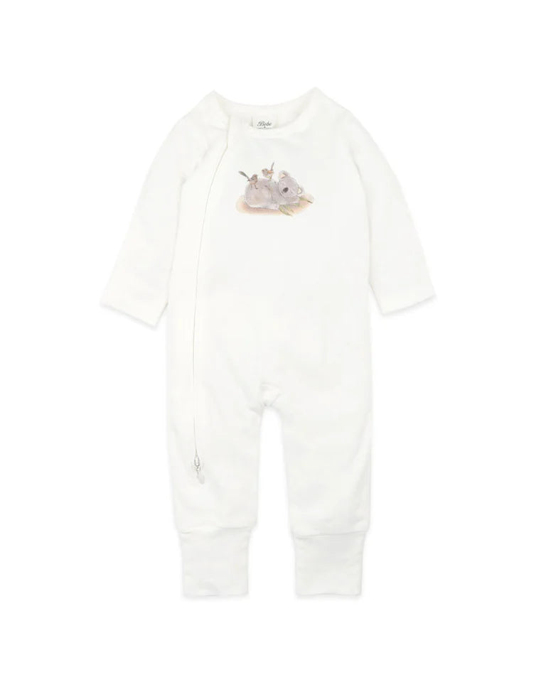 Bebe | Australiana Organic Koala L/S Zipsuit