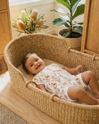 Bebe | Taylor Organic Floral SS Zip Romper