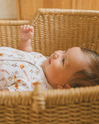 Bebe | Taylor Organic Floral SS Zip Romper