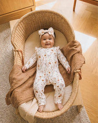 Bebe | Taylor Organic Floral LS Zipsuit