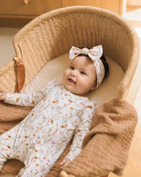 Bebe | Taylor Organic Floral LS Zipsuit