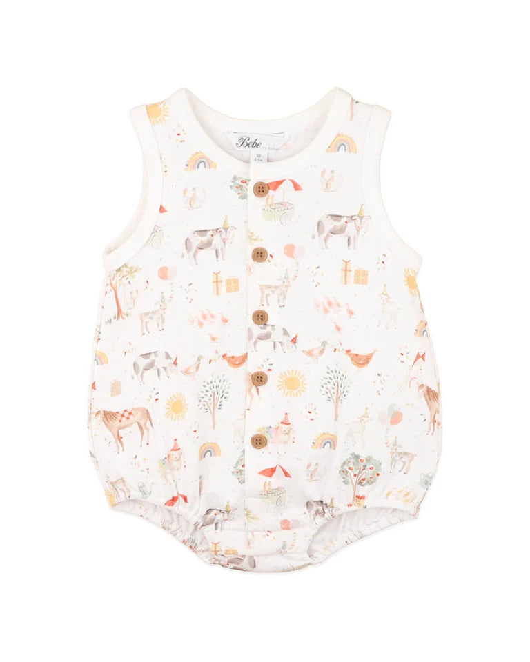 Bebe | Scout Organic Button Up Bodysuit