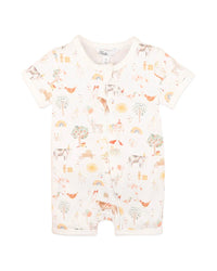 Bebe | Scout Organic SS Zip Romper
