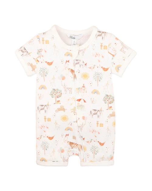 Bebe | Scout Organic SS Zip Romper