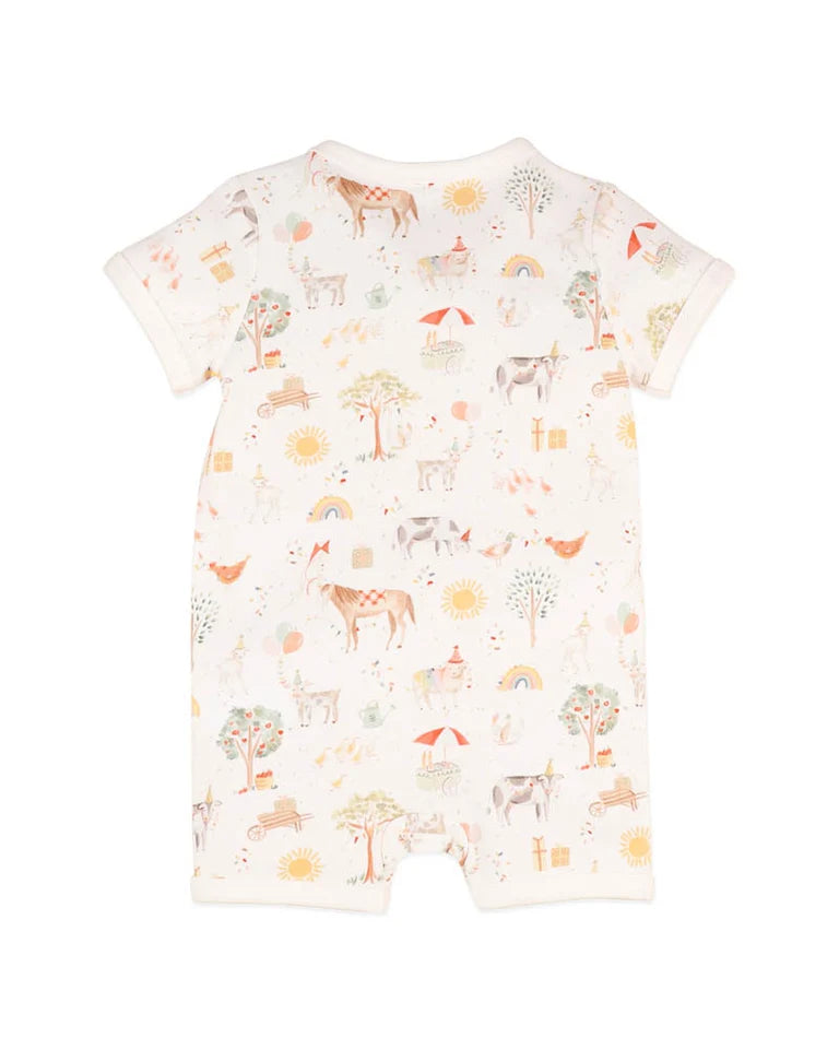 Bebe | Scout Organic SS Zip Romper