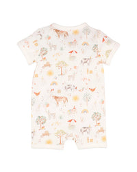 Bebe | Scout Organic SS Zip Romper