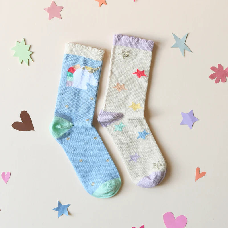 Rockahula | Rainbow Unicorn Socks - 2 Pack