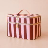 Fox + Fallow | Burgundy Stripe Vanity Case