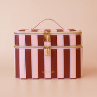 Fox + Fallow | Burgundy Stripe Vanity Case