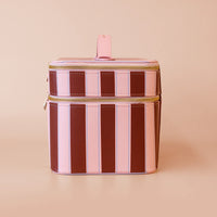 Fox + Fallow | Burgundy Stripe Vanity Case