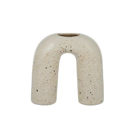 Venn Ceramic Vase - Natural