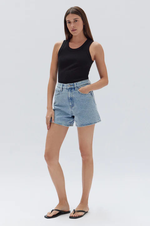 Assembly Label | Light Stone Vintage Denim Short