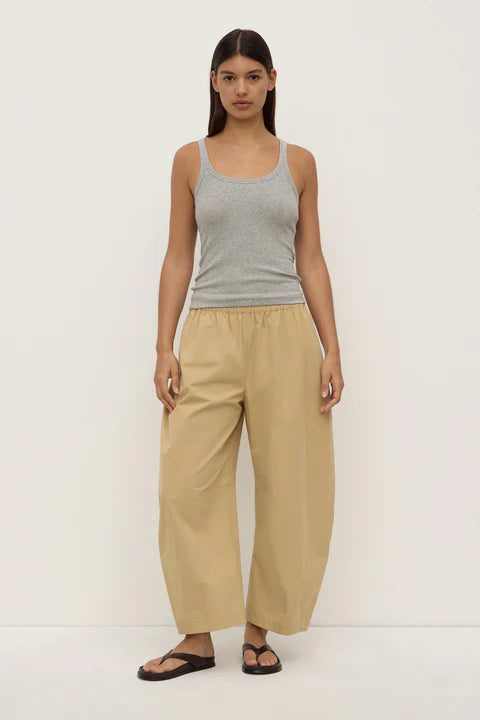 Assembly Label | Lola Barrel Pant - Tan
