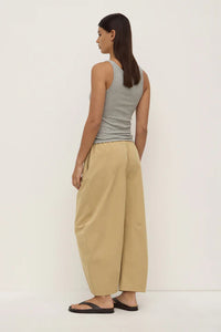 Assembly Label | Lola Barrel Pant - Tan